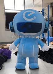 Party Dress Robot alien Customize for Brand Business Advertising 2m 2.6m Inflatable Plush Robot Mascot Costumes Clothes