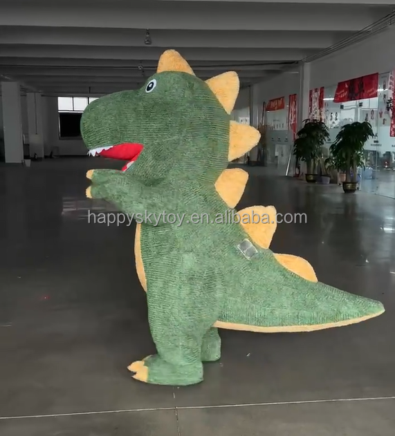Classic Animal Theme Park Dinosaur Cosplay Costumes for Adults Walking Effect Dress Inflatable Dragon Mascot Costume Suits