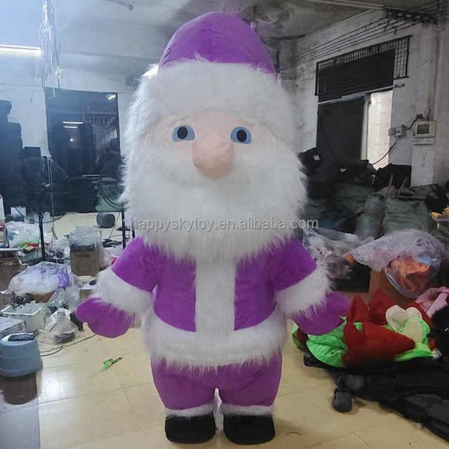 Custom Made Santa Costume Cartoon Character Adult Christmas Mascot Costume Carnival Fancy Dress