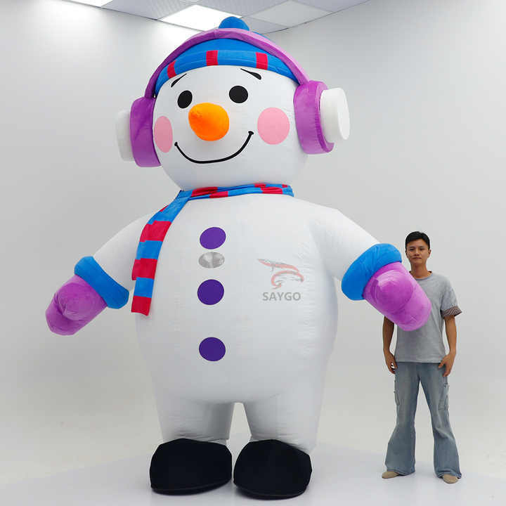 New Arrivals Snowman Olaf Adult Mascot Costume Inflatable Unisex Model 001 for Easter/Halloween Carnival Party