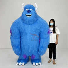 Sully 2m 2.6m Blue Monster Custom Coslpay Animal Inflatable Toy Mascot Costume Movie Cartoon Character Mascot Costume for Sale