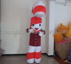 Funny Christmas Mascot Costume Custom Inflatable Walking Stick and Candy Cane Suit for Parade Performance and Xmas Event