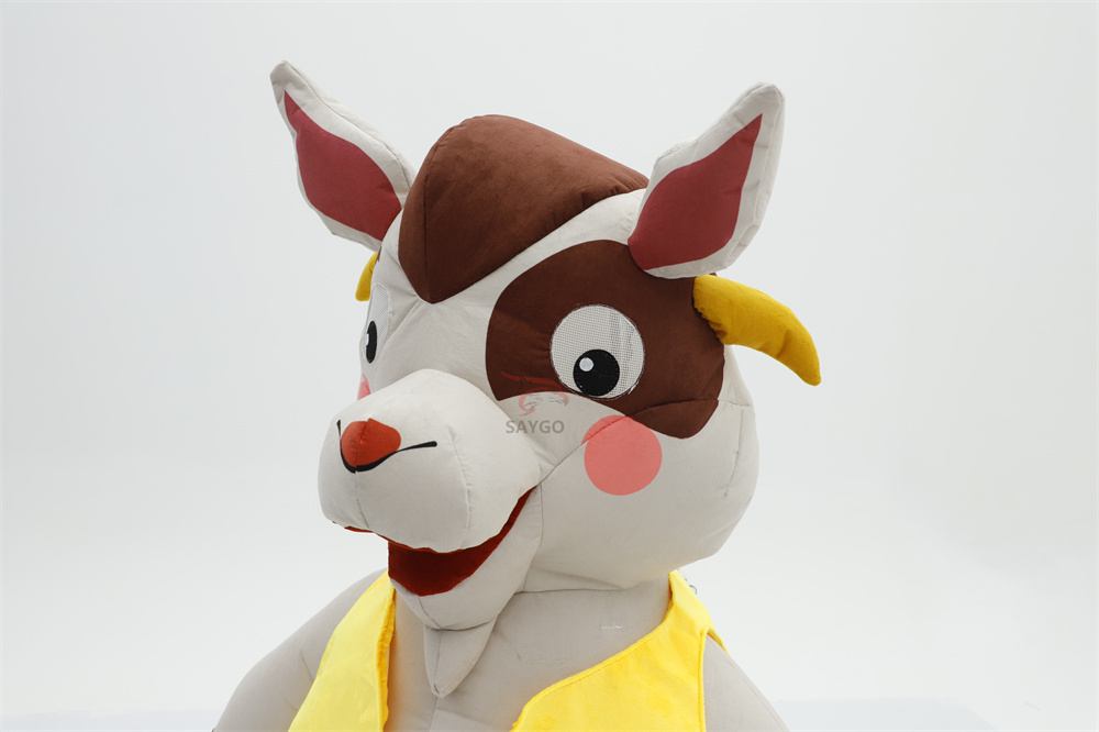 1.5m XS Goat Supercute Inflatable Walking Goat and Sheep Mascot Costume for Kids Giant Cartoon Advertising Cosplay,Big Mascot,Supercute Inflatable Walking Goat and Sheep Mascot Costume for Kids Giant Cartoon Advertising Cosplay for Kids