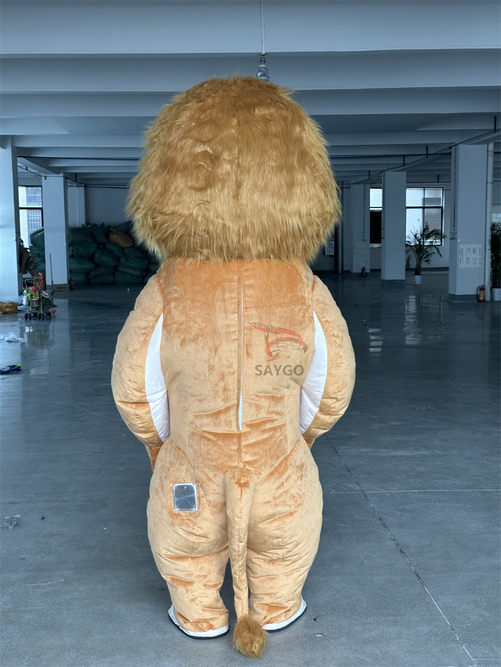 Custom-Made Adult Mascotte Dance Fursuit Inflatable Lion Costume Festivals Halloween Parties Made Plush Character