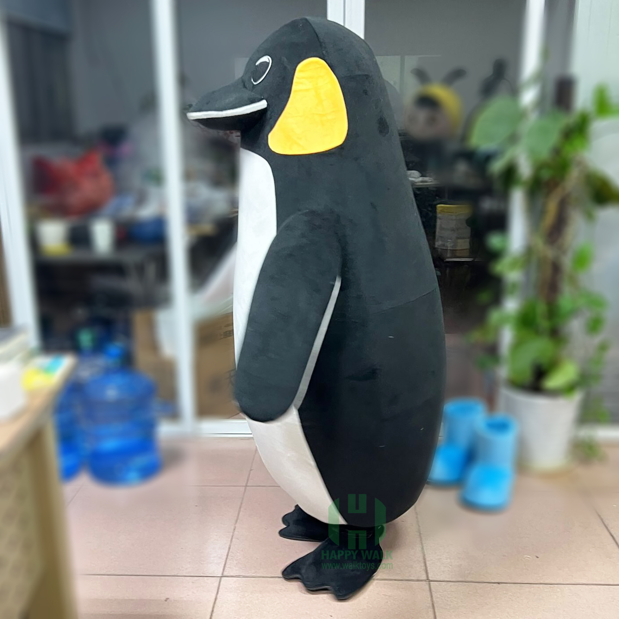 Factory Toys Penguin Inflatable Mascot Costume Supper Soft Plush Animals Suit Inflatable Mascot Costume