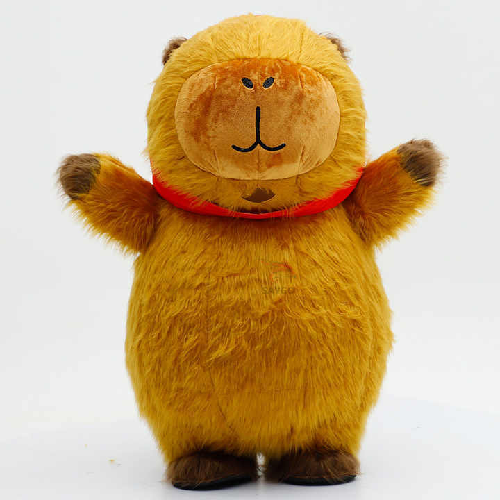 Cartoon Character Capybara Inflatable Clothing 2.2m Adult Cosplay Performance Wear Walking Capybara Inflatable Mascot Costumes