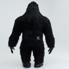 Hot Sale Giant Black Gorilla Inflatable Mascot Costume Long Fur Party Blower Standing King Kong Inflatable Costume Giant Animal,Big Mascot,Hot Sale Giant Black Gorilla Inflatable Mascot Costume Long Fur Party Blower Standing King Kong Inflatable Costume Giant Animal