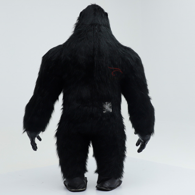 Hot Sale Giant Black Gorilla Inflatable Mascot Costume Long Fur Party Blower Standing King Kong Inflatable Costume Giant Animal,Big Mascot,Hot Sale Giant Black Gorilla Inflatable Mascot Costume Long Fur Party Blower Standing King Kong Inflatable Costume Giant Animal