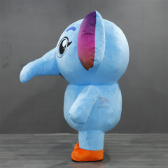 Adult Inflatable Elephant Mascot Costume Cartoon Animal Cosplay Printed for Easter Halloween Christmas Carnival Promotion,Big Mascot,Adult Inflatable Elephant Mascot Costume Cartoon Animal Cosplay Printed for Easter Halloween Christmas Carnival Promotion
