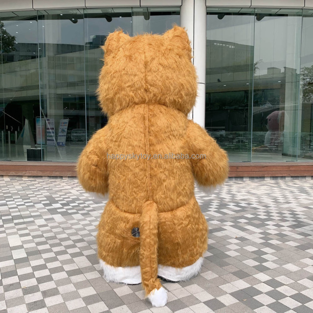 HI High Quality Giant Plush Lucky Cat Inflatable Mascot Costume for Adults for Parties and Cosplay Cartoon Theme