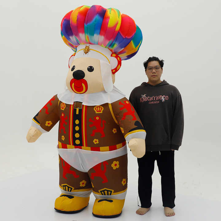 Arab Inflatable Arabian Son Bear Mascot Costume Custom Animal Cosplay Cartoon Theme Fancy Dress Christmas Party Costumes