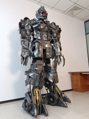 Megatron Transformers Realistic LED Animal Robot Stilt Walker Mascot Costume for Adults Unisex Halloween Party Wear Happy Sky,Big Mascot,Realistic LED Animal Robot Stilt Walker Mascot Costume for Adults Unisex Halloween Party Wear Happy Sky