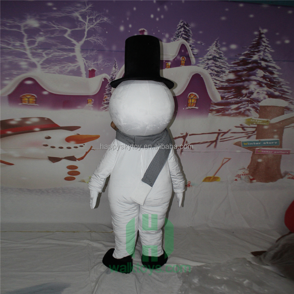 Large Size Pretty Walking Snowman Costume Cartoon Mascot for Easy Wear Advertising Promotion Snowman Costumes Clothing