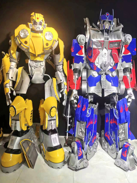 Transformers LED Robot Costume with Stilt Walker Design Party Wearable Mascot for Adults Unisex Halloween,Big Mascot,LED Robot Costume with Stilt Walker Design Party Wearable Mascot for Adults Unisex Halloween