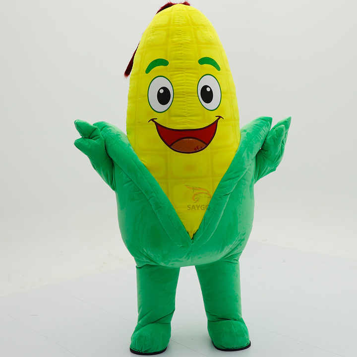 Custom Corn Cartoon Vegetable Anime Cosplay Mascot Costume for Carnival Fancy Dress Mascotte Halloween Party Performance