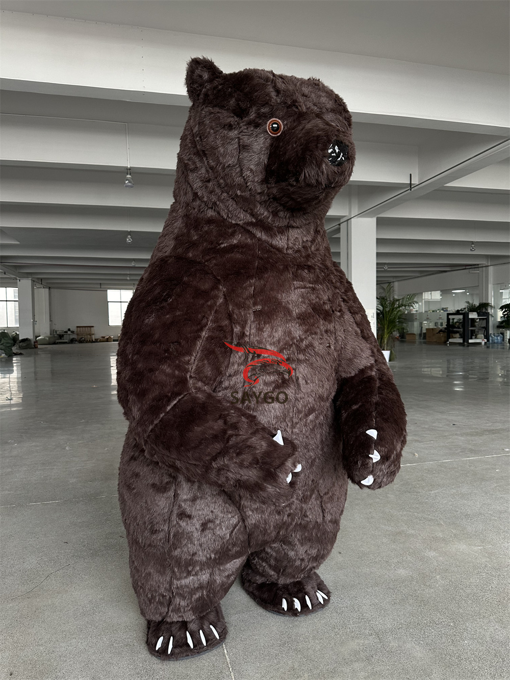 Factory Price Giant White Black Grey Wolf Inflatable Mascot Costume Commercial Walking Adults Party Dress for Event