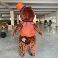 Orange Set Dressing Squirrel Mascot Costume 2m Cosplay Garments Squirrel Inflate Costume for Anime Activities
