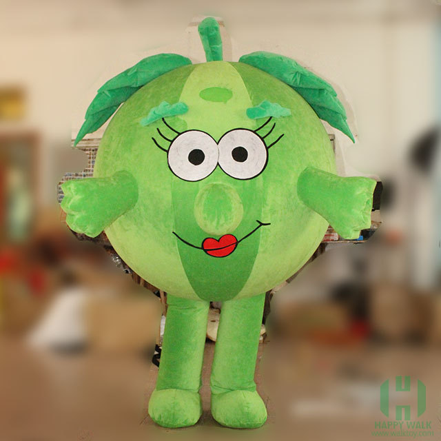 Kinqee Custom Fruit Inflatable Mascot Costume Funny Performance Banana and Corn Unisex Plush for Party Use