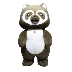 Soft Cute Cartoon Raccoon Mascot Customized Easter Animal Inflatable Plush Costume for Cosplay