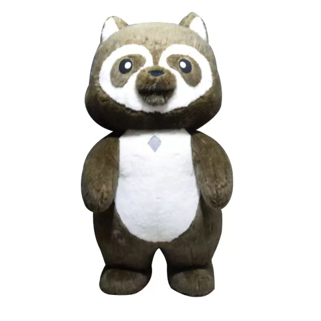 Soft Cute Cartoon Raccoon Mascot Customized Easter Animal Inflatable Plush Costume for Cosplay