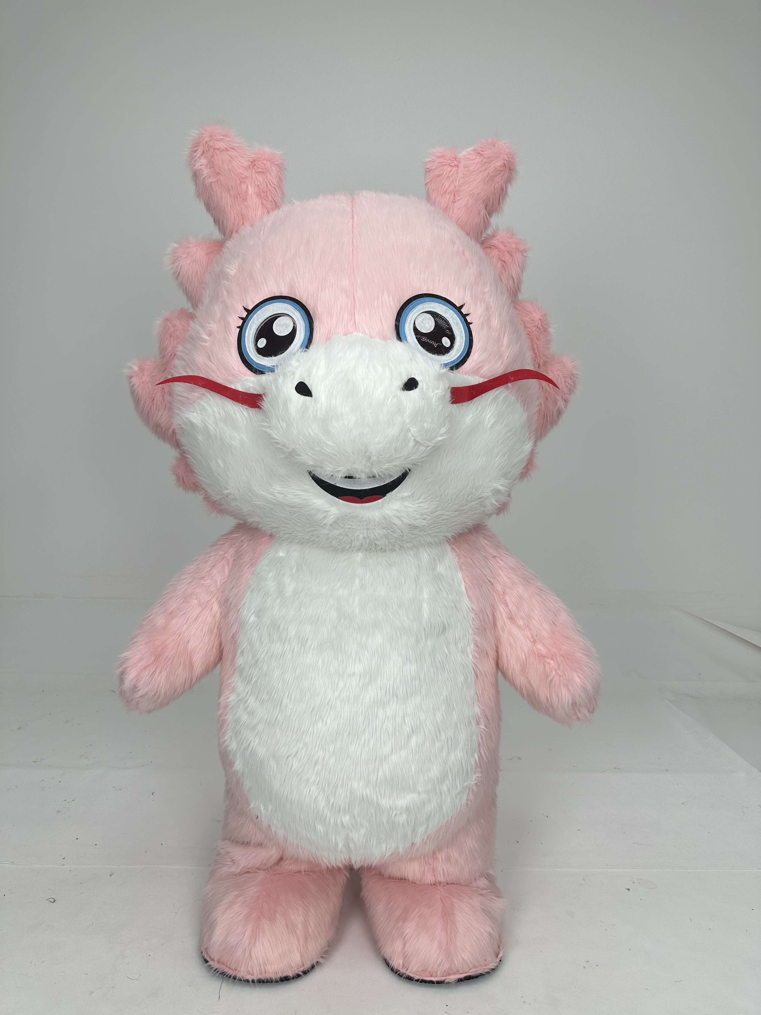 Hot Sale for Chinese Inflatable Red & Pink Dragon Mascot Costume for Adults-Unisex Easter/Halloween Use