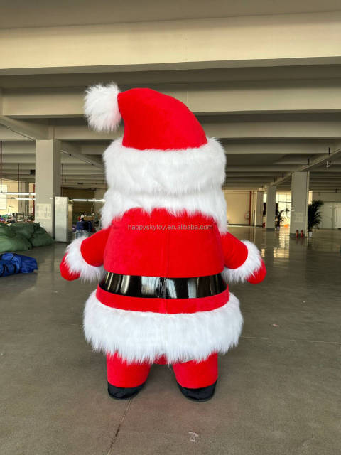 High Quality Custom Adult Santa Claus Mascot Costume Easter Bunny Carnival Party Accessory Inflatable Cosplay Outfit Mascot