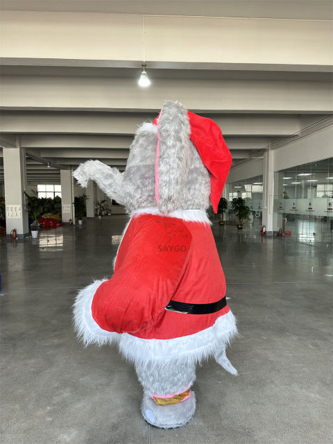 High Quality Inflatable 2m/2.6m Realistic Walking Inflatable Christmas Clothing Elephant Mascot Costume