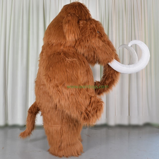 Furry Dress Animal Adult Mammoth Inflatable Mascot Costume Fursuit Primigenius Promotion