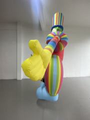 Cartoon Walking Clown Inflatable Model Main Park Clown Doll Inflatable Clothing Balllon for Parks