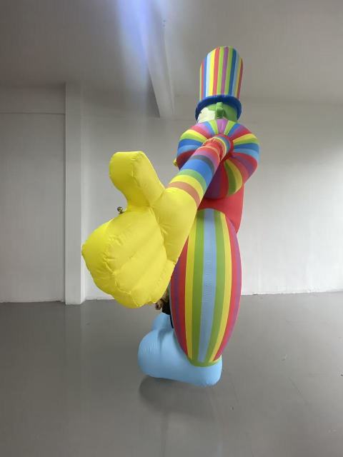 Cartoon Walking Clown Inflatable Model Main Park Clown Doll Inflatable Clothing Balllon for Parks