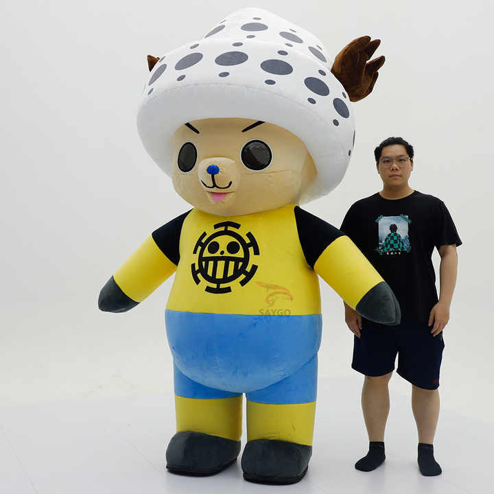 Carnival Christmas Anime Cosplay Costumes Tony Chopper Inflatable Suits for Events Rental 2.2m Chopper Mascot Costumes Sale