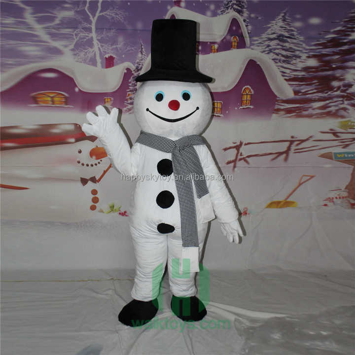 Large Size Pretty Walking Snowman Costume Cartoon Mascot for Easy Wear Advertising Promotion Snowman Costumes Clothing