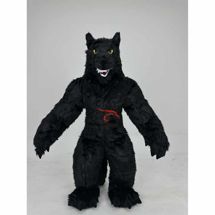 Factory Price Giant White Black Grey Wolf Inflatable Mascot Costume Commercial Walking Adults Party Dress for Event