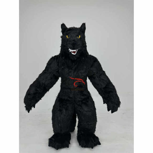 Factory Price Giant White Black Grey Wolf Inflatable Mascot Costume Commercial Walking Adults Party Dress for Event
