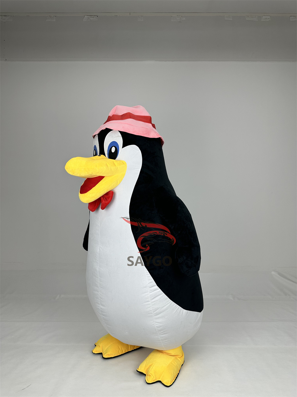 Custom Adult Unisex Cute Soft Plush Dance Inflatable Inflatable Penguin Mascot Costume for Sale