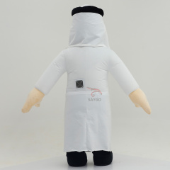 Arab Prince Inflatable Doll Costume for Adults Cosplay Wear 2.2m 2.6m Inflatable Mascot Costume Arab Man Arabic People Clothes