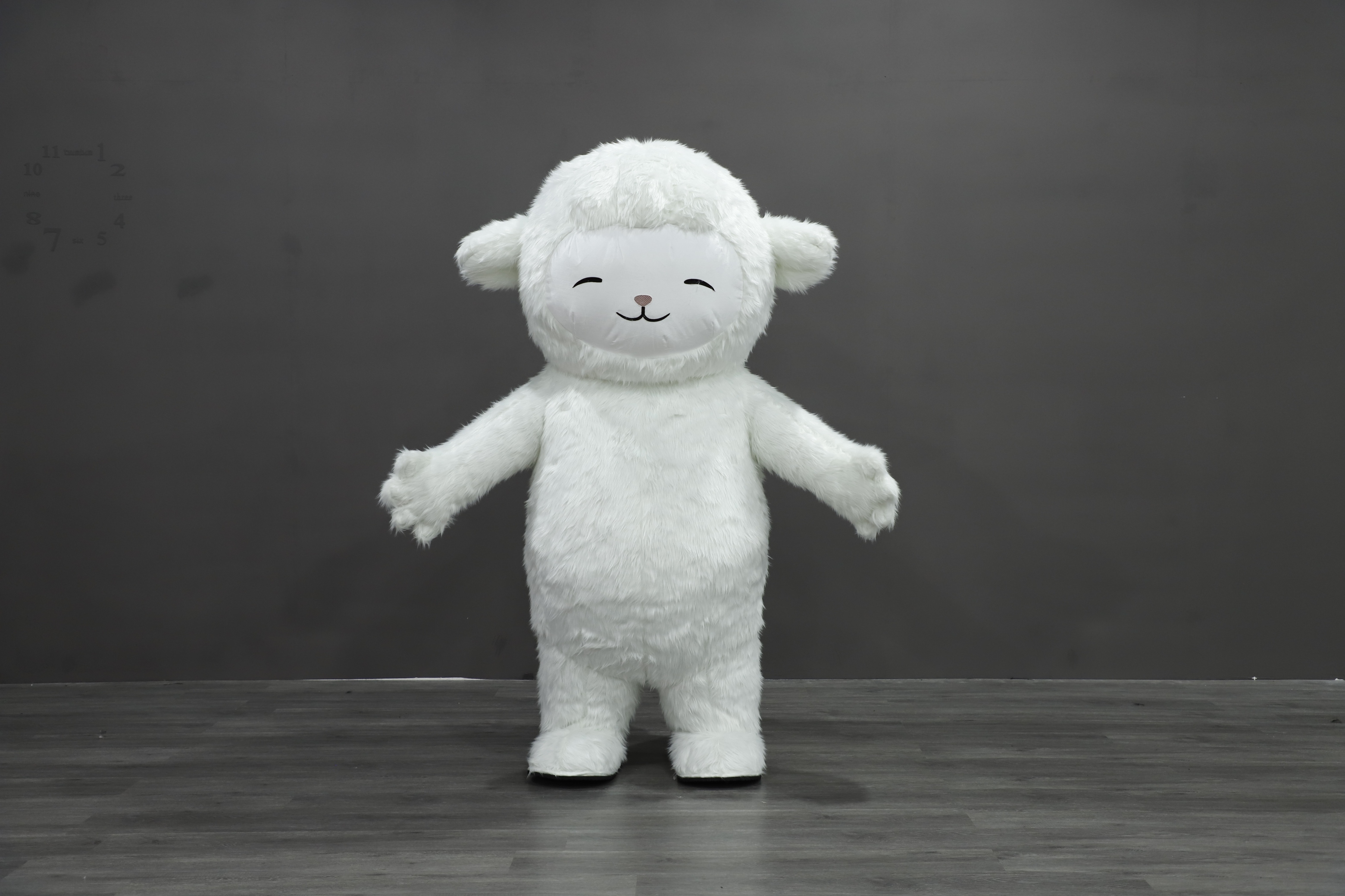 Customizable Cute Unisex Adult White XL Inflatable Sheep Mascot Costume Plush Animal Walking for Mardi Gras/Carnival Parties,Big Mascot,Customizable Cute Unisex Adult White XL Inflatable Sheep Mascot Costume Plush Animal Walking for Mardi Gras/Carnival Parties