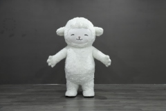 Customizable Cute Unisex Adult White XL Inflatable Sheep Mascot Costume Plush Animal Walking for Mardi Gras/Carnival Parties,Big Mascot,Customizable Cute Unisex Adult White XL Inflatable Sheep Mascot Costume Plush Animal Walking for Mardi Gras/Carnival Parties