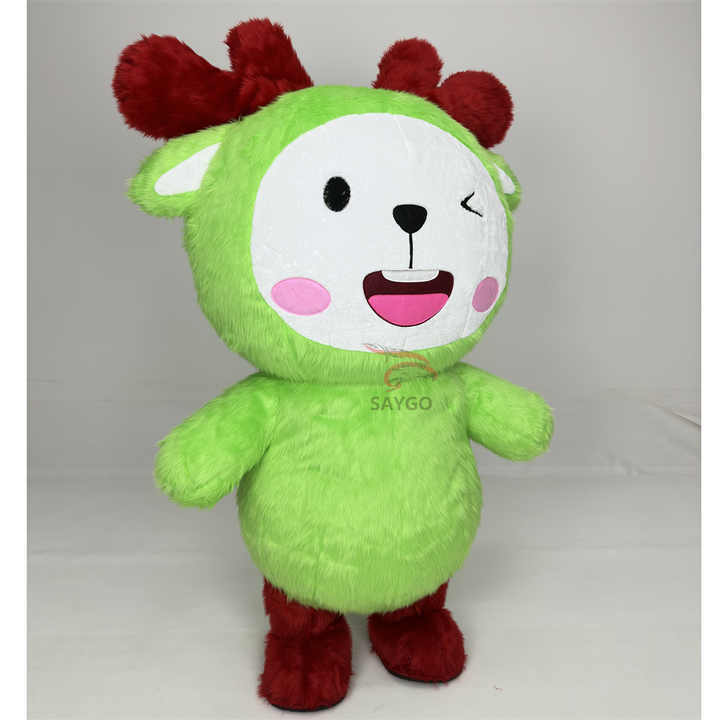 Mascot Costume Cartoon Character Advertising Inflatables Deer Clothing for Christmas Festivals Party Dress Entertainment