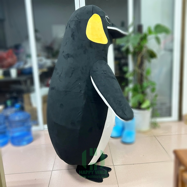 Factory Toys Penguin Inflatable Mascot Costume Supper Soft Plush Animals Suit Inflatable Mascot Costume