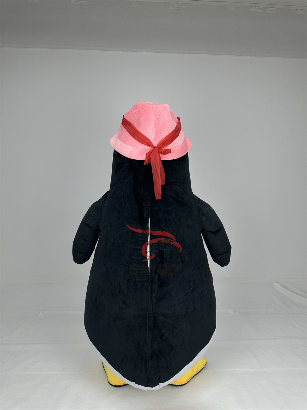 Custom Adult Unisex Cute Soft Plush Dance Inflatable Inflatable Penguin Mascot Costume for Sale