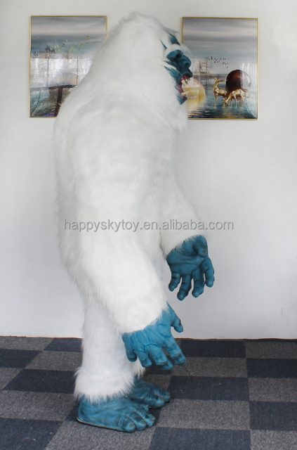 Cosplay Meti Abominable Snowman Yeti Inflatable Mascot Costume Halloween Anime Costume Monster Party Dresses