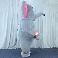 Customized Cartoon Inflatable Elephant Mascot Suit Plush Animal Decor Party Holiday Advertising Inflatable Costumes Decorations