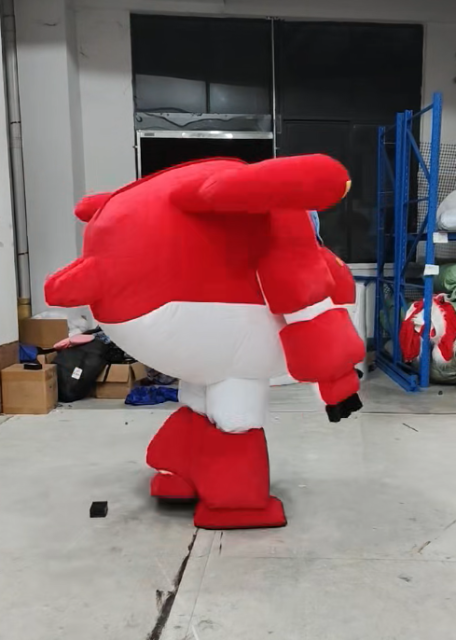 Custom Red Jett Robot Airplane Inflatable Mascot Costume Wall-E Jett Doll Inflatable Clothing for Anime Cosplay Activity Events