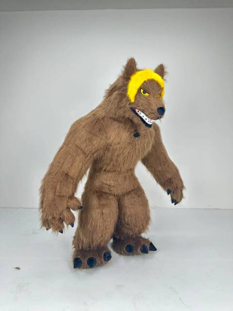 Carnival & Cosplay Unisex Adult Custom Realistic Giant Big Inflatable Wolf Mascot Costume for Sale