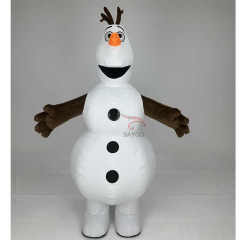 Frozens' Olaf Mascots Costumes 2m Fabric Inflated Movie Character Snowman Olaf Costumes for Comic-con Walking Show