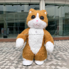 HI High Quality Giant Plush Lucky Cat Inflatable Mascot Costume for Adults for Parties and Cosplay Cartoon Theme