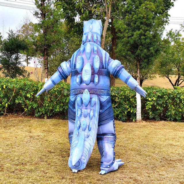 Inflatable Mechagodzilla Dragon Dinosaur Costume Cartoon Animal Moving Walking Suit Advertising Mascot Realistic Promotion