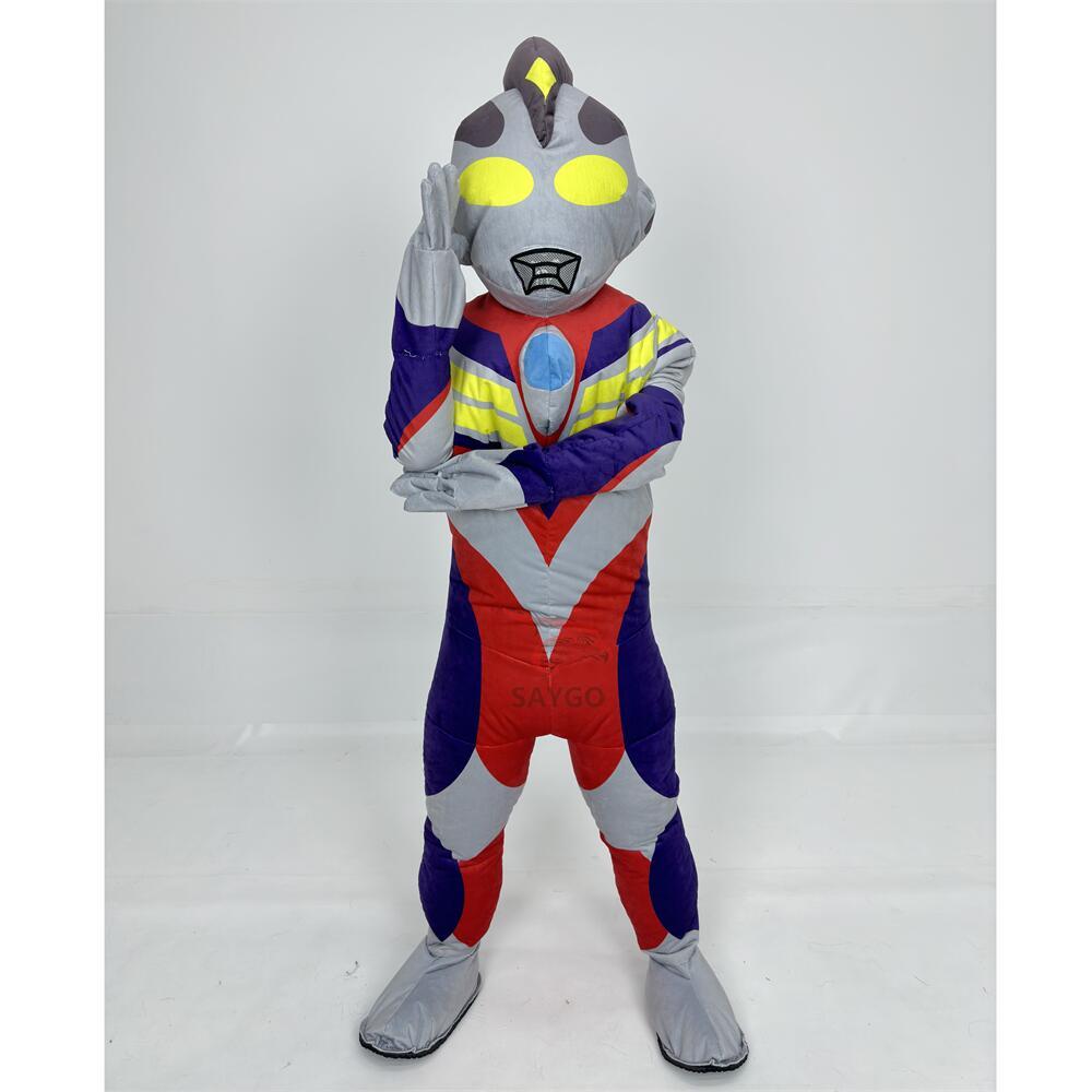 Classic Character Inflatable Ultraman Mascots Costume CE 2.6M 2M Plush Ultraman Costume Suits for Adults Kids Cosplay
