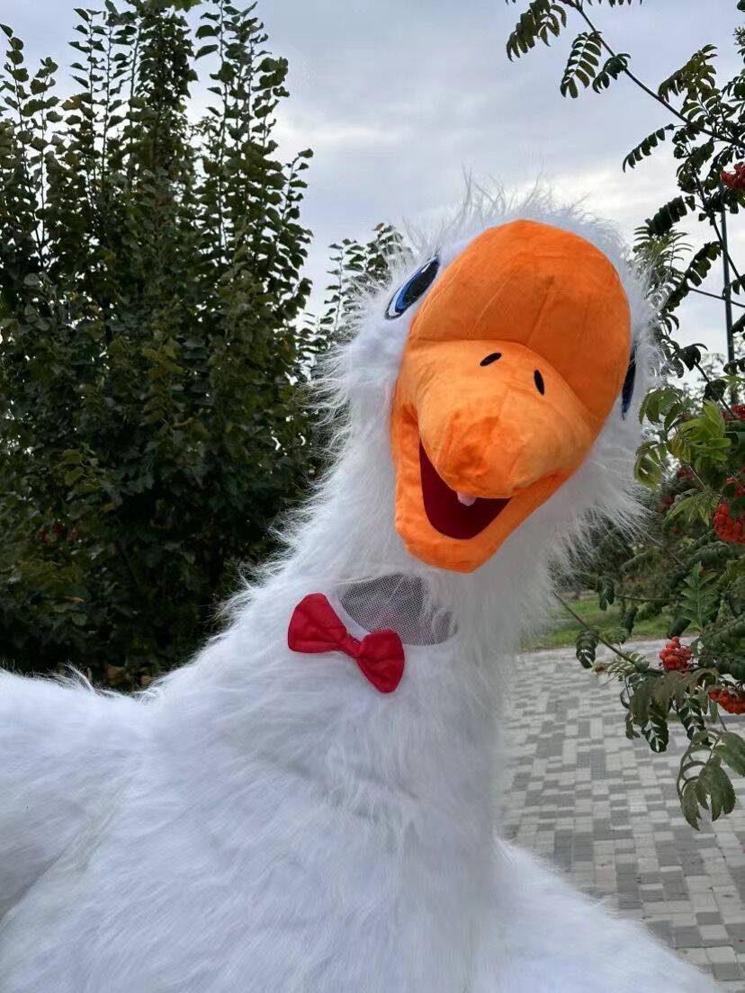 Hot Sale Popular Party Dress Cute Duck Mascot Costume Walking Performance Inflatable Mascot Costume